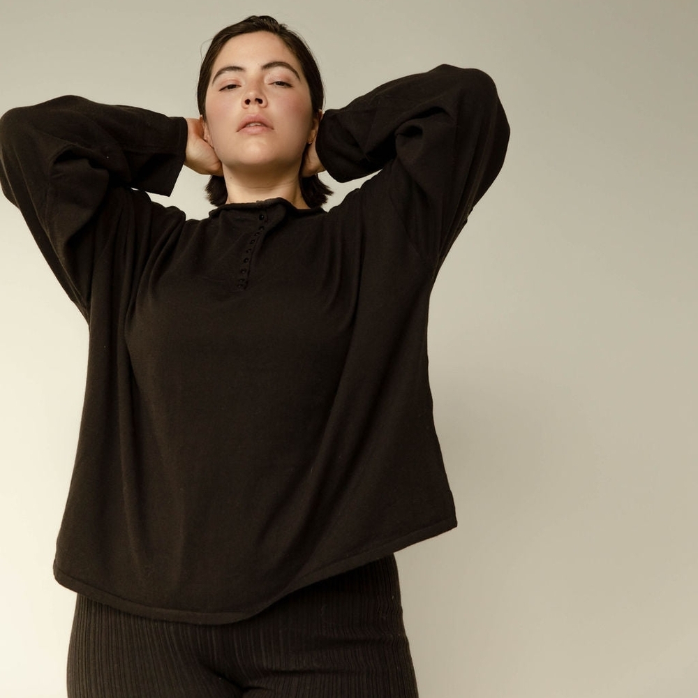 ISO James Street Co Funnel Henley Shirt
